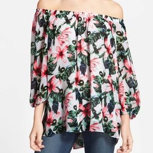 Vince Camuto Floral Off Shoulder M